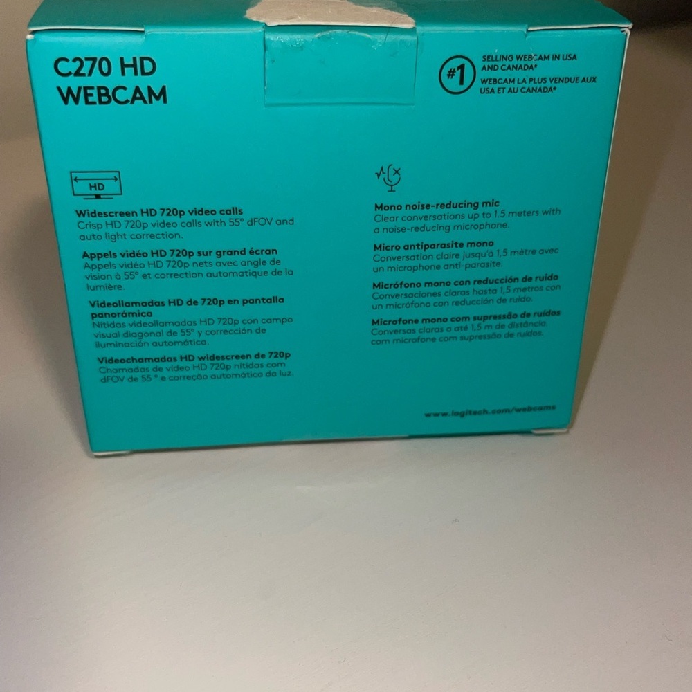 Logitech C270 HD Webcam - Picture 2 of 3
